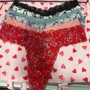 VICTORIA'S SECRET 6-Pack Lace Thong Panties